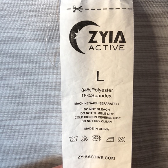 Zyia Haze Yoga Shawl Silver Spacedye - Picture 10 of 11